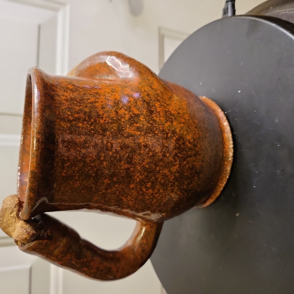 Studio Pottery Ceramic Hand Thrown Face Mug Cyclops 5.5" - Picture 4 of 9